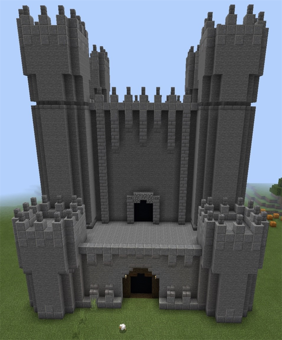 An amazing castle made on minecraft 